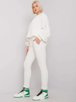 Ecru dwuczęściowy komplet pikowany Palermo