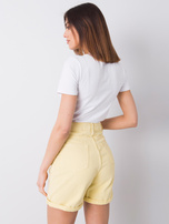 Żółte szorty jeansowe Sloane RUE PARIS