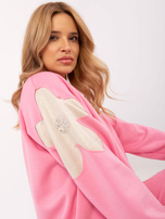 Hurt Różowy dwuczęściowy komplet z cekinami