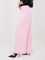 Pastel pink elegant wide-leg pants RUE PARIS.