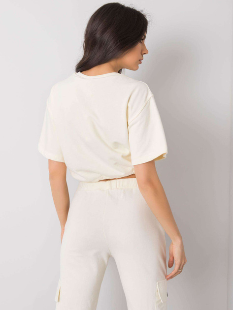 Ecru krótka bluza Arlene RUE PARIS