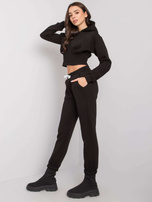 Czarny komplet dresowy ze spodniami Ambretta