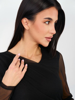 Czarne siateczkowe body z podszewką