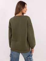 Hurtownia Khaki damska bluza bez kaptura z napisami