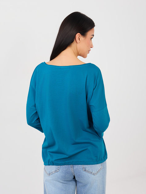 Morska damska bluzka basic z bawełny RUE PARIS