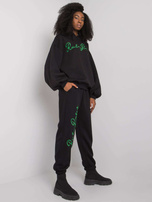 Czarny komplet dwuczęściowy z bawełny Lily RUE PARIS 