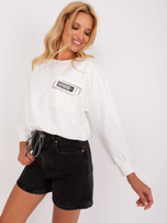 Hurtownia Ecru damska bluzka na co dzień z bawełny