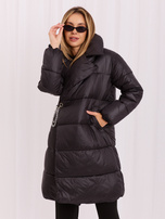 Hurt Schwarze Daunenjacke Winter mit Steppung.