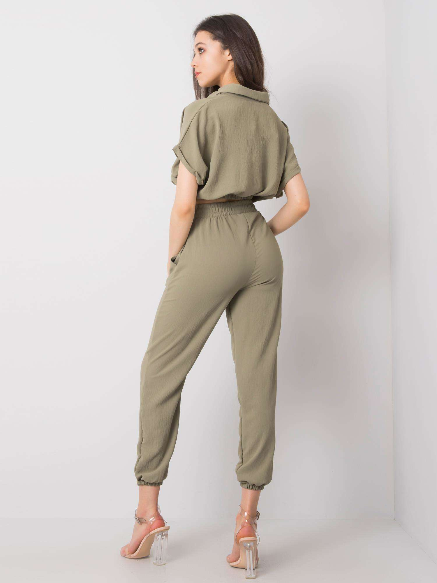 Khaki komplet Janis RUE PARIS