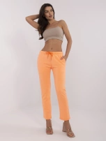 Hurt Fluo pomarańczowe spodnie dresowe z nogawką 7/8