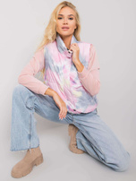 Szaro-różowa pikowana kamizelka damska Roonie