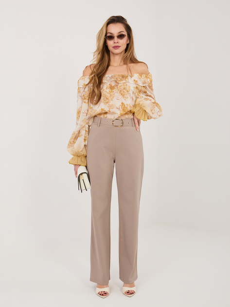 Fango garniturowe spodnie z prostą nogawką RUE PARIS