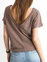 Brązowy t-shirt Fire