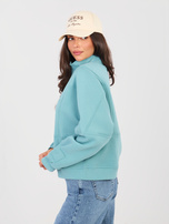 Turquoise dámská oversized mikina NATURAL SIDE.