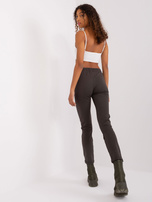 Hurt Khaki dresowe spodnie basic z wiązaniem