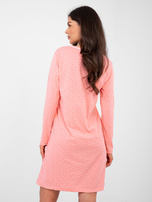 Pomarańczowa nocna koszula z bawełny 