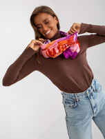 Hurtownia online Fioletowa bawełniana chusta z motywem 