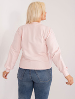 Šviesiai rožinė plus size bliuzono Florentia.