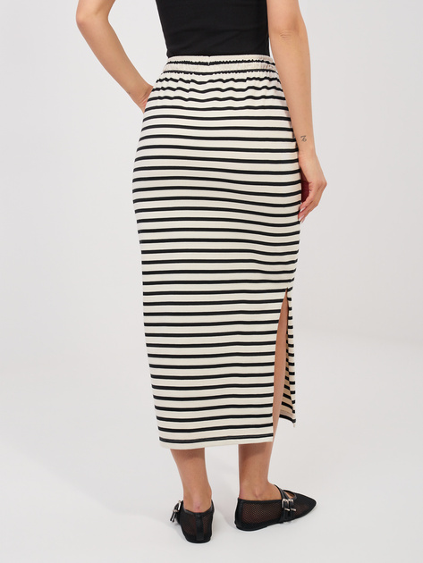 Jasnobeżowa długa spódnica z grubej bawełny SUBLEVEL