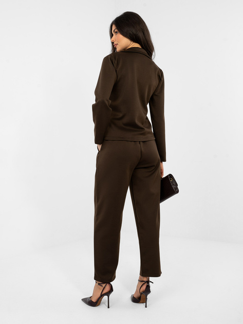 Czekoladowe dresowe spodnie od kompletu