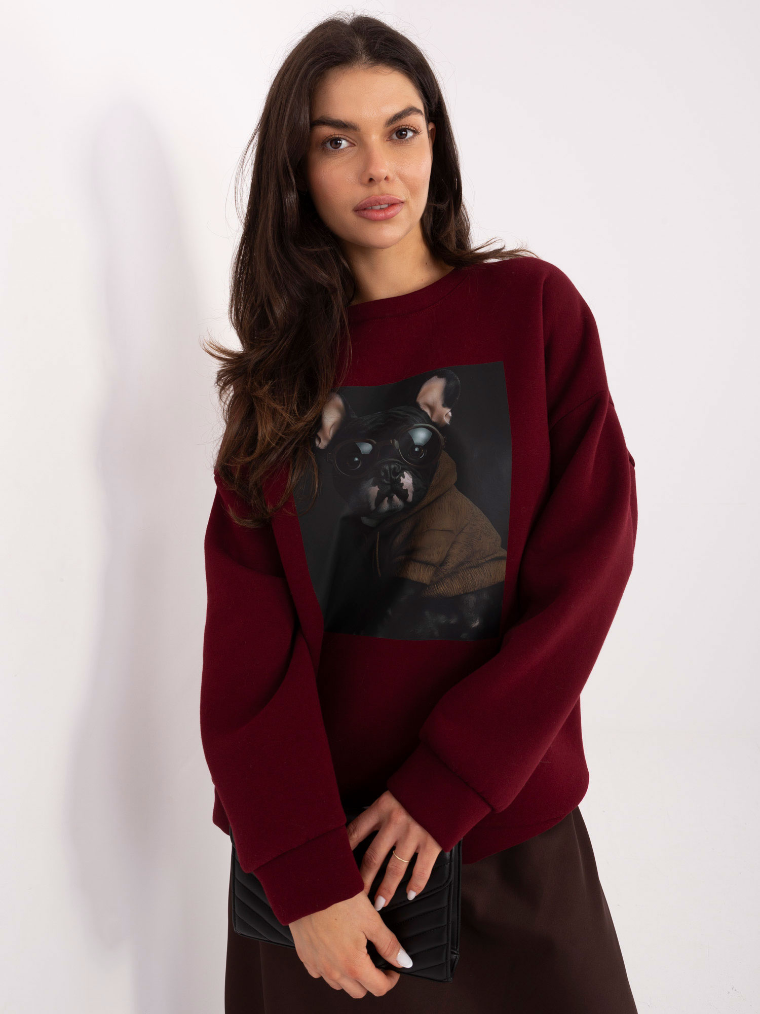 Bluza bordowy