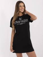 Czarna krótka sukienka t-shirtowa SUBLEVEL
