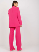 Hurtownia Ciemnoróżowa casualowa marynarka od garnituru