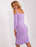 Hurt Light purple basic dress with straps.