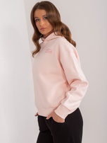 Wholesale Light Pink Loose Women's Sweatshirt SUBLEVEL