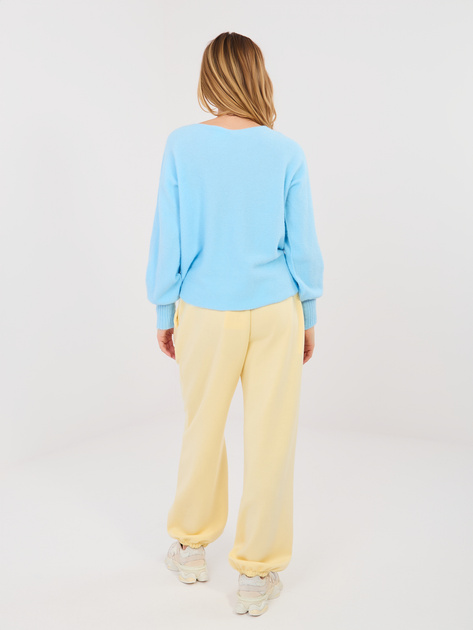 Pastelowe żółte dresowe spodnie typu jogger