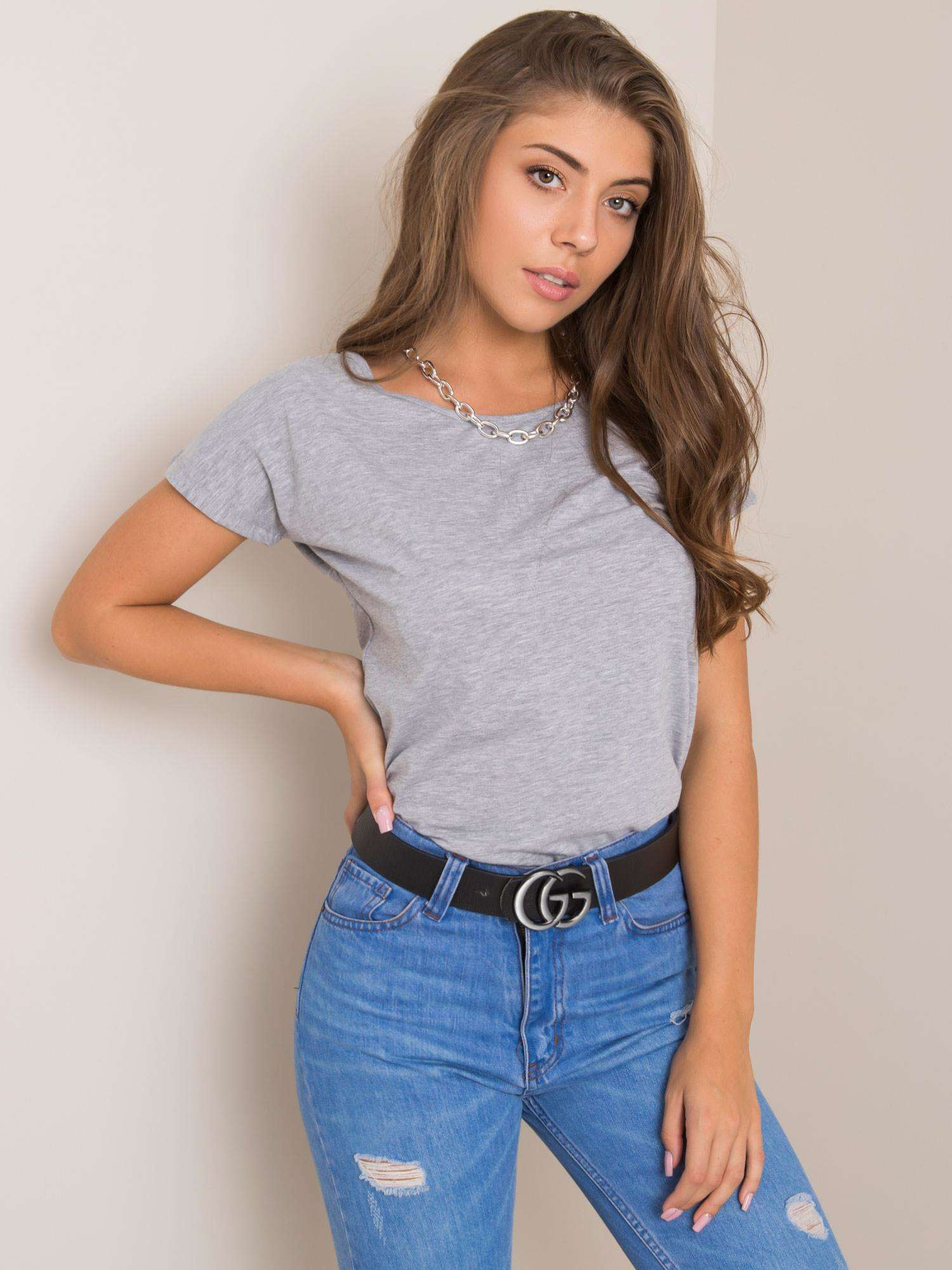 Pilkas T-shirt Circle