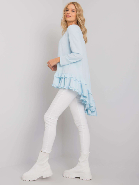 Jasnoniebieska bluzka z falbaną Tracy RUE PARIS