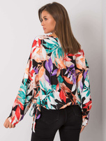 Czarna bluzka oversize we wzory Annemarie