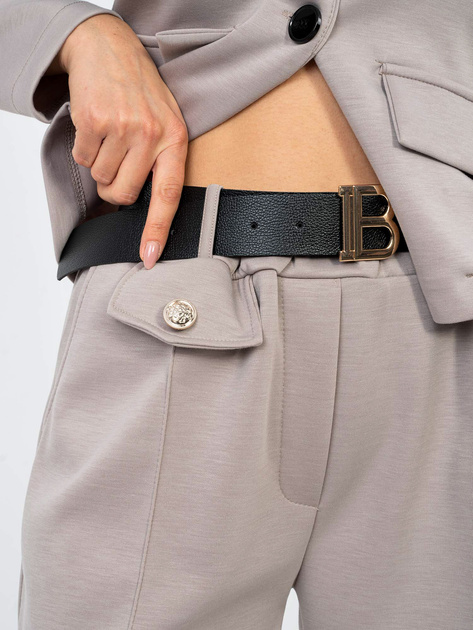 Fango dresowe spodnie z ozdobnymi guzikami