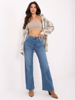 Niebieskie jeansowe spodnie straight leg SUBLEVEL