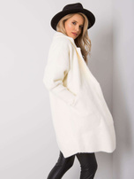 Ecru płaszcz alpaka Nora