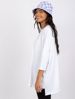 White blouse with the inscriptions Olivia RUE PARIS.