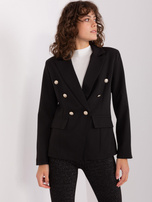 Hurt Czarna dwurzędowa marynarka damska OCH BELLA