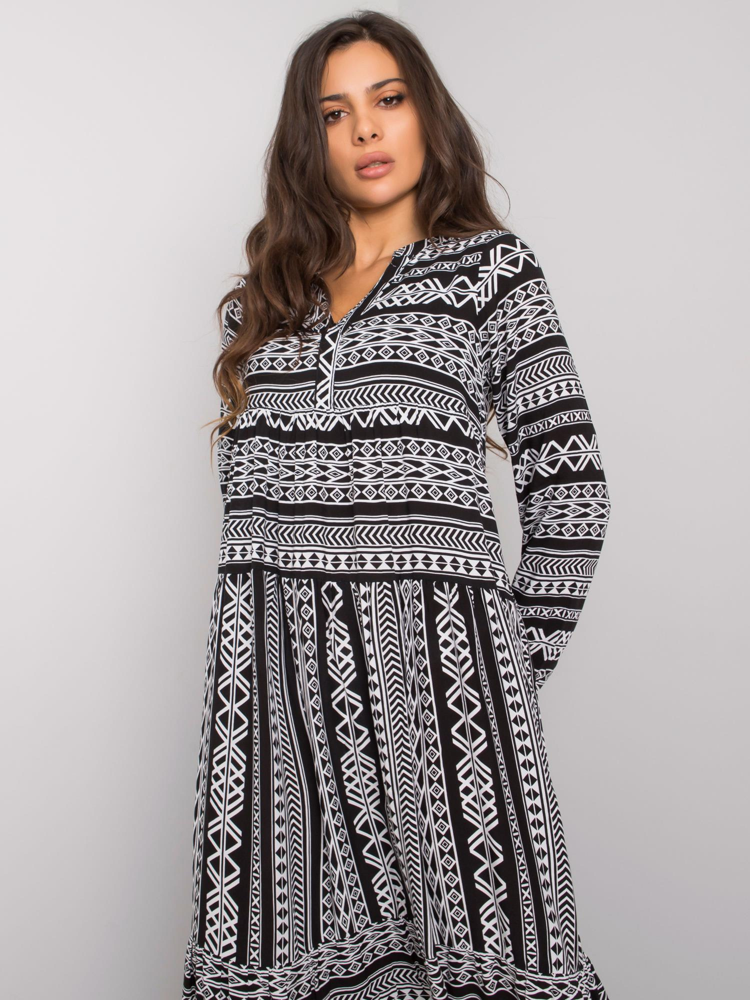Schwarzes Kleid aus Viskose von Diega.