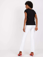 Czarny t-shirt z nadrukiem Malvina MAYFLIES