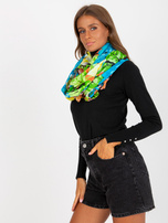 Hurtownia Limonkowa wzorzysta chusta z bawełny 