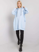 Helles blauen Sweatshirt mit Taschen Indira.