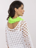 Fluo zielona cienka chusta z wiskozy