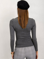 RUE PARIS Ciemnoszara bluzka Cassie