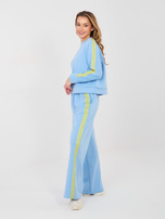 Jasnoniebieska bluza oversize bez kaptura RUE PARIS 