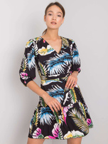 Czarna sukienka we wzory Cerise