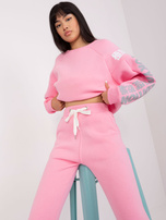 Hurtownia Różowe ocieplane spodnie dresowe