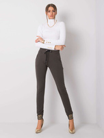Ciemne khaki spodnie Giulianna 