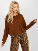 Hurt Brązowa bluzka z wiązaniem na plecach OCH BELLA