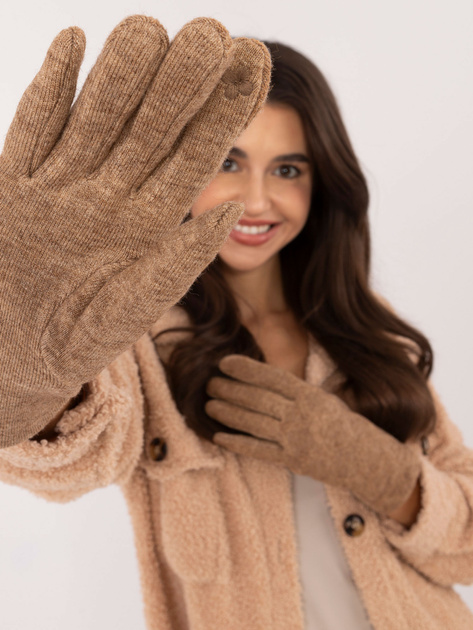 Hurtownia Camelowe dotykowe rękawiczki we wzory